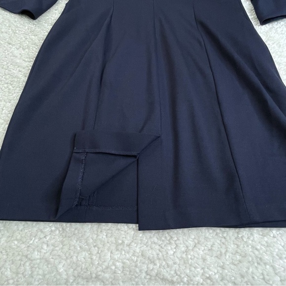 Talbots EMBROIDERED FLOUNCE-SLEEVE SHIFT DRESS Event Wedding Guest Party 14P - Picture 7 of 12